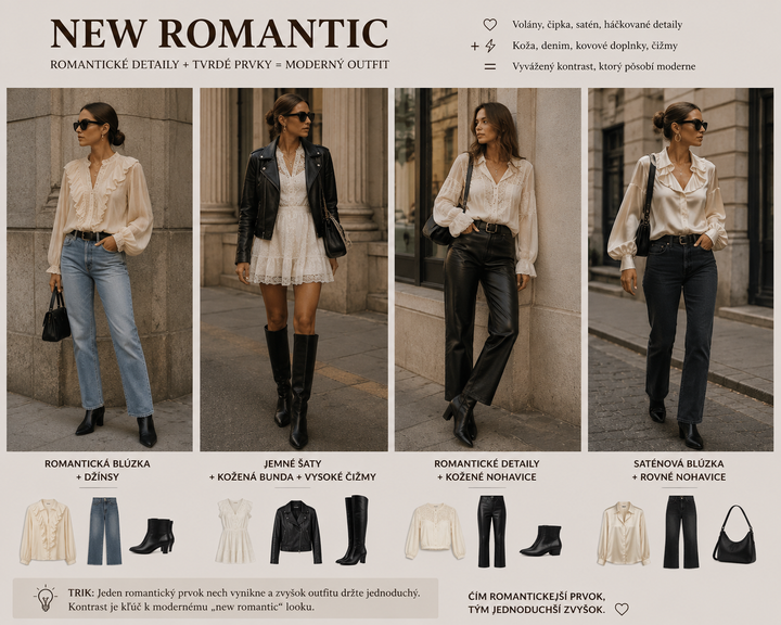 New romantic style - inšpirácia